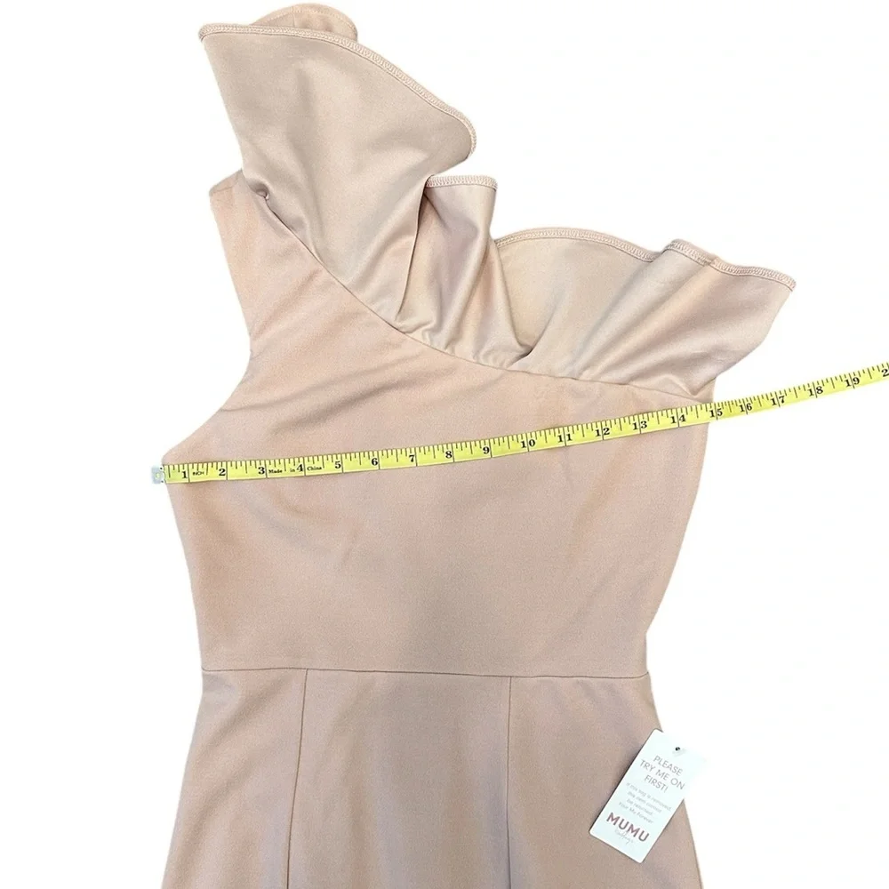 SHOW ME YOUR MUMU Florentine Maxi Dress Pink One Shoulder Women XS $188 MSRP NWT - Picture 11 of 15